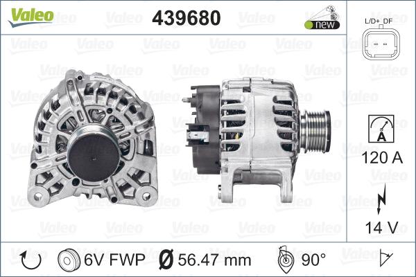 Valeo 439680 - Alternateur cwaw.fr