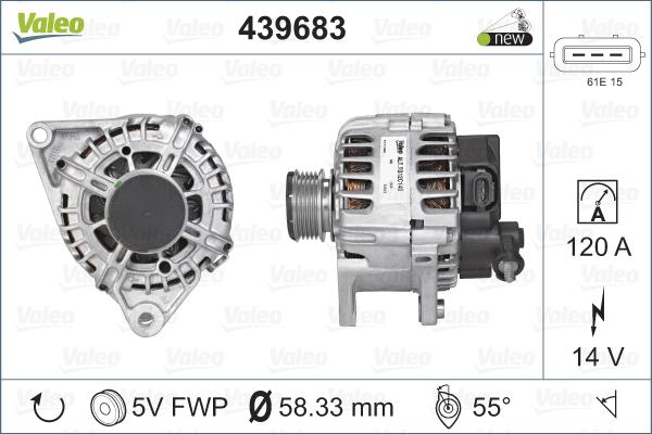 Valeo 439683 - Alternateur cwaw.fr