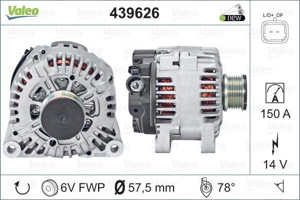 Valeo 439626 - Alternateur cwaw.fr