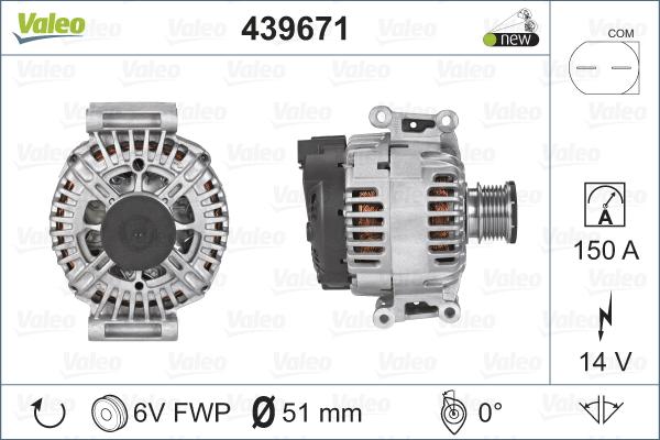 Valeo 439671 - Alternateur cwaw.fr