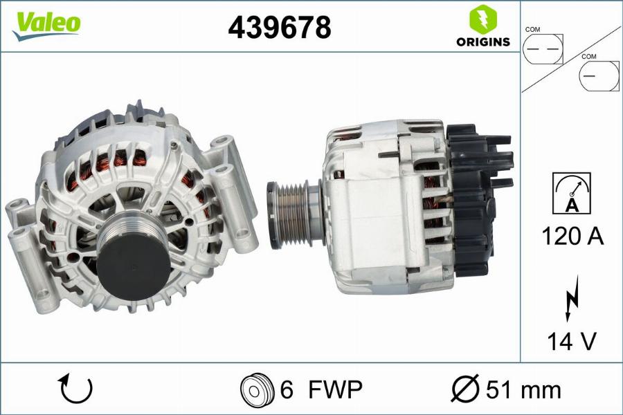 Valeo 439678 - Alternateur cwaw.fr