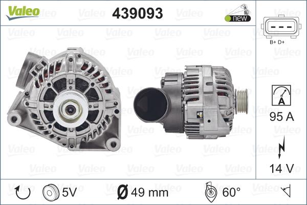 Valeo 439093 - Alternateur cwaw.fr