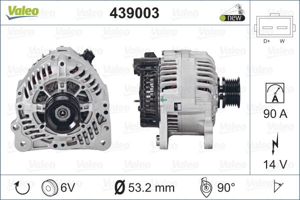 Valeo 439003 - Alternateur cwaw.fr