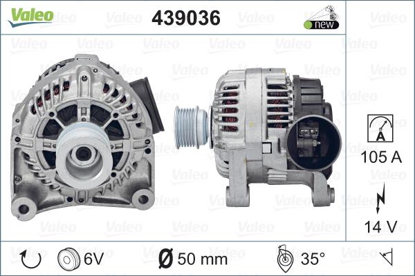 Valeo 439036 - Alternateur cwaw.fr