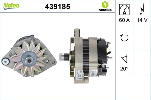 Valeo 439185 - Alternateur cwaw.fr