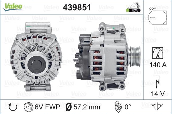 Valeo 439851 - Alternateur cwaw.fr