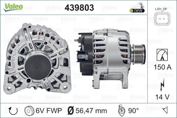 Valeo 439803 - Alternateur cwaw.fr