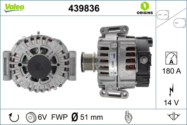 Valeo 439836 - Alternateur cwaw.fr