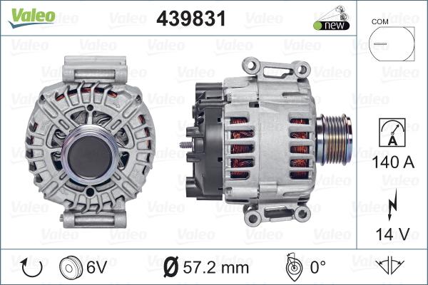 Valeo 439831 - Alternateur cwaw.fr