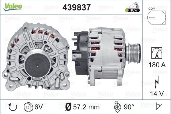 Valeo 439837 - Alternateur cwaw.fr