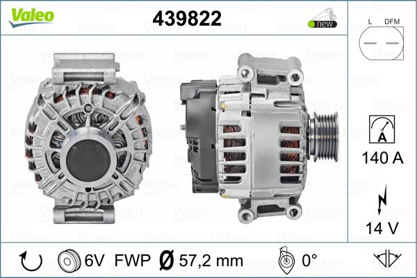 Valeo 439822 - Alternateur cwaw.fr