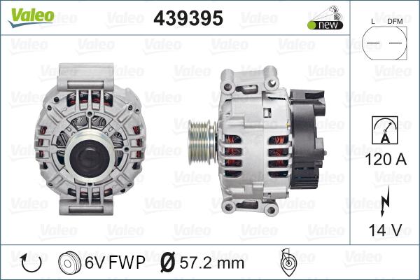 Valeo 439395 - Alternateur cwaw.fr