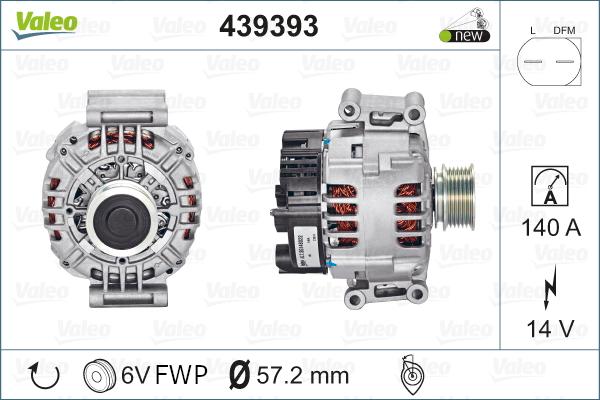 Valeo 439393 - Alternateur cwaw.fr