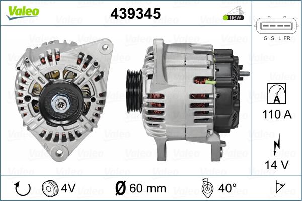 Valeo 439345 - Alternateur cwaw.fr