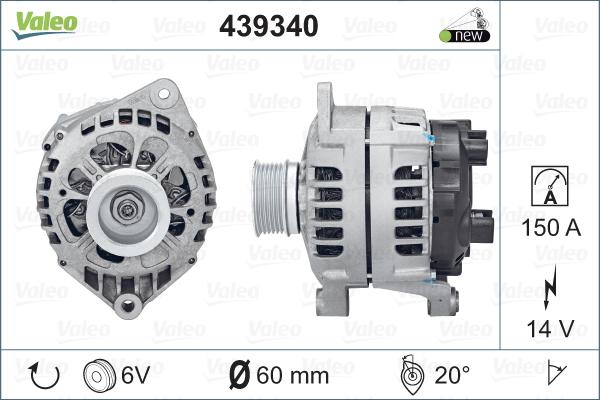 Valeo 439340 - Alternateur cwaw.fr