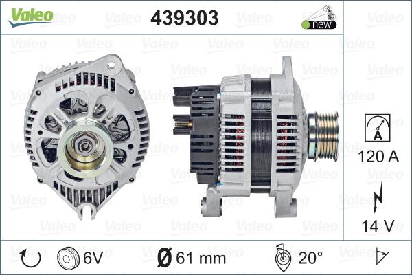 Valeo 439303 - Alternateur cwaw.fr