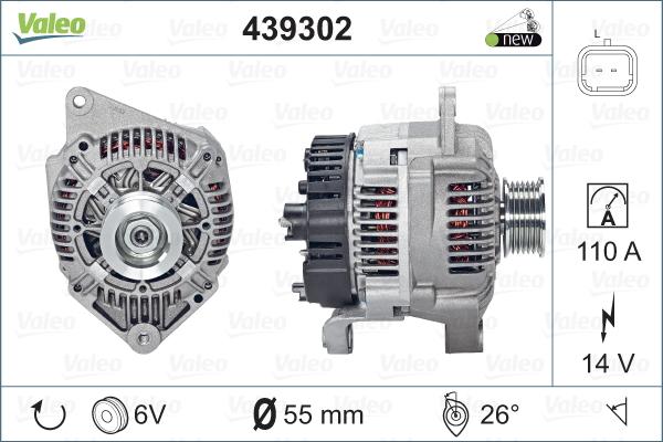 Valeo 439302 - Alternateur cwaw.fr