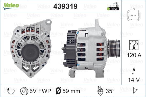 Valeo 439319 - Alternateur cwaw.fr