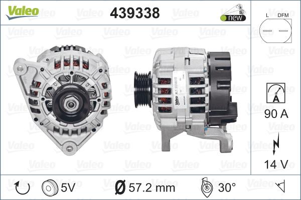 Valeo 439 338 - Alternateur cwaw.fr