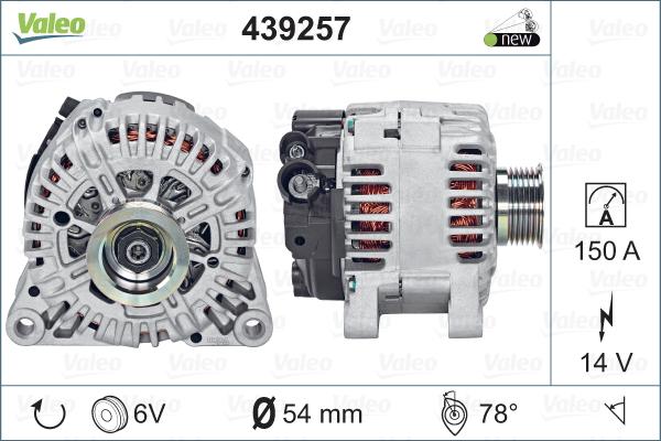 Valeo 439257 - Alternateur cwaw.fr