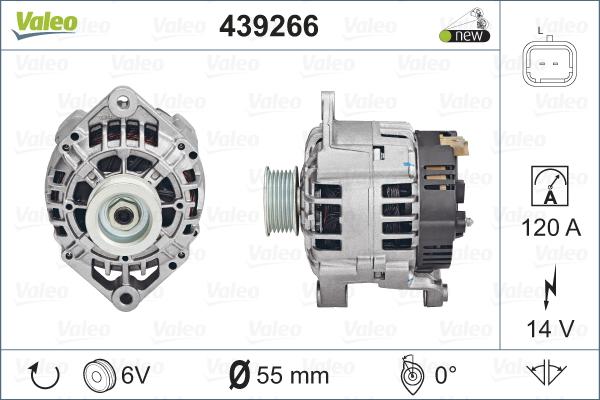 Valeo 439266 - Alternateur cwaw.fr