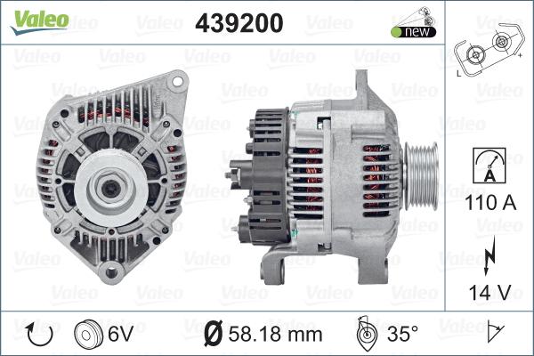 Valeo 439200 - Alternateur cwaw.fr