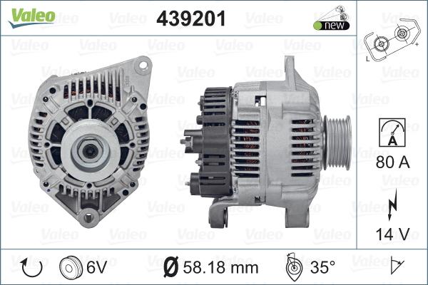 Valeo 439201 - Alternateur cwaw.fr