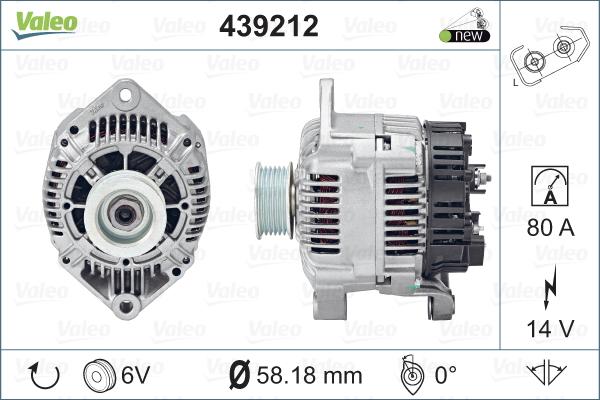 Valeo 439212 - Alternateur cwaw.fr