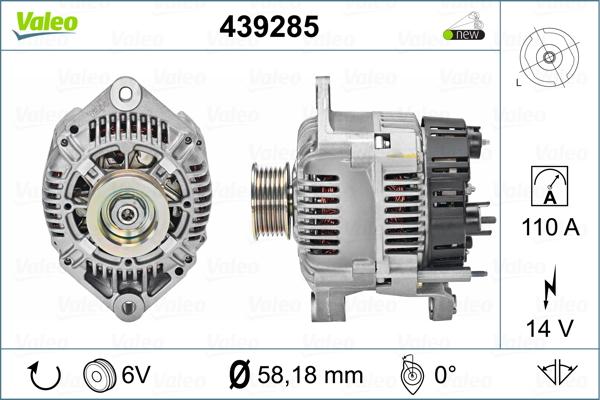 Valeo 439285 - Alternateur cwaw.fr