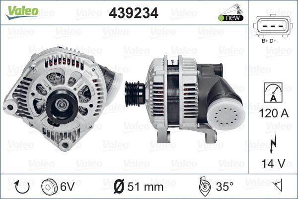 Valeo 439234 - Alternateur cwaw.fr