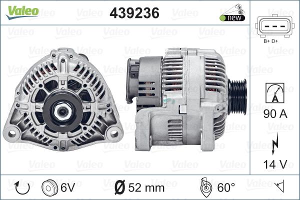 Valeo 439236 - Alternateur cwaw.fr