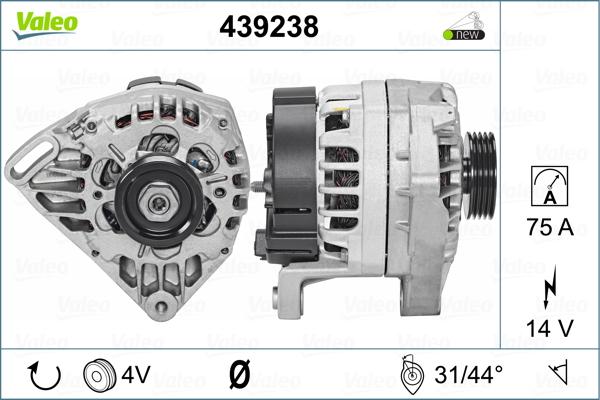 Valeo 439238 - Alternateur cwaw.fr