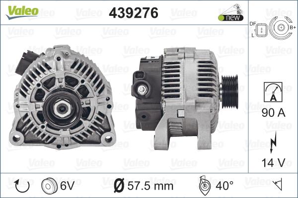 Valeo 439276 - Alternateur cwaw.fr