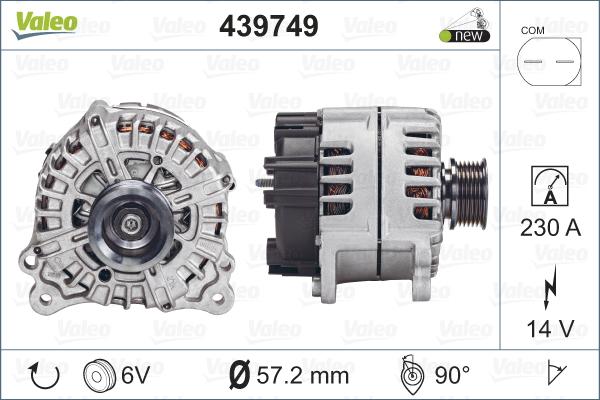 Valeo 439749 - Alternateur cwaw.fr