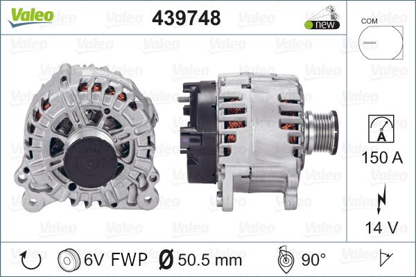 Valeo 439748 - Alternateur cwaw.fr