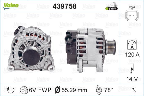 Valeo 439758 - Alternateur cwaw.fr