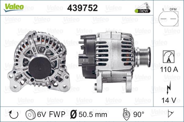 Valeo 439752 - Alternateur cwaw.fr