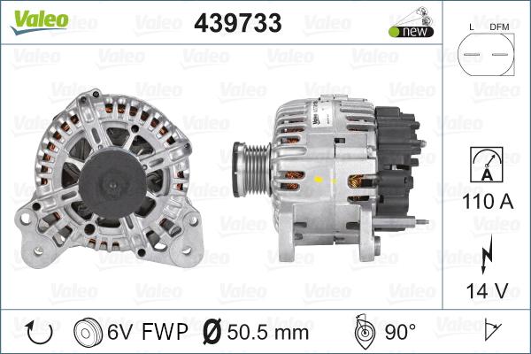 Valeo 439733 - Alternateur cwaw.fr