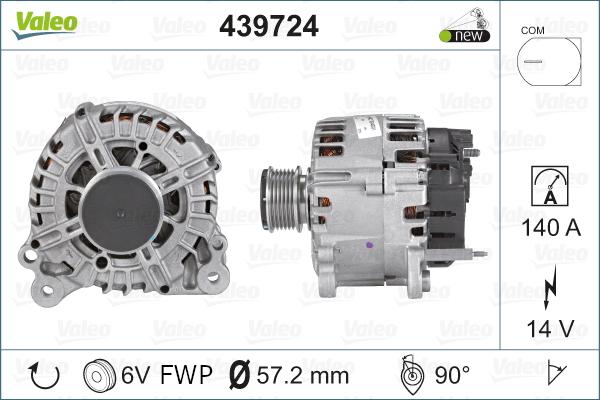 Valeo 439724 - Alternateur cwaw.fr