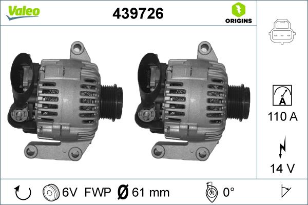 Valeo 439726 - Alternateur cwaw.fr