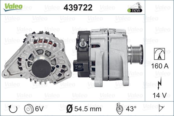 Valeo 439722 - Alternateur cwaw.fr