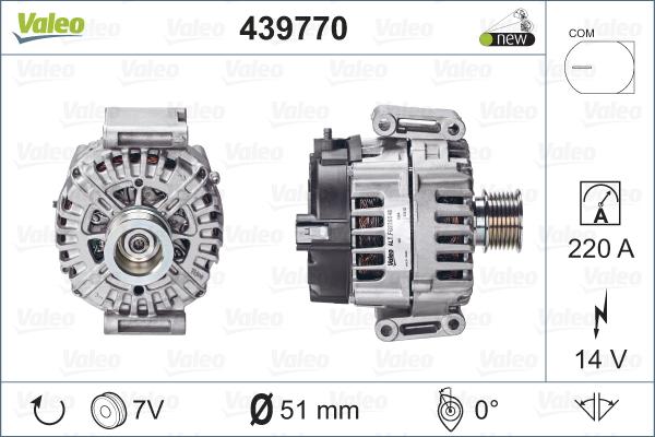 Valeo 439770 - Alternateur cwaw.fr