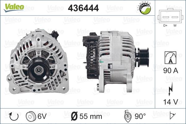 Valeo 436444 - Alternateur cwaw.fr