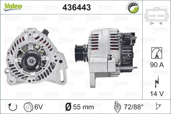 Valeo 436443 - Alternateur cwaw.fr