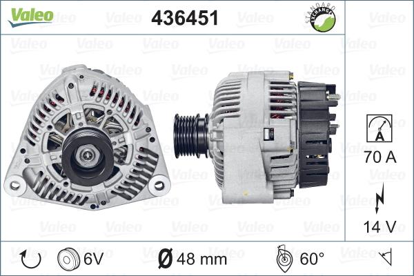 Valeo 436451 - Alternateur cwaw.fr