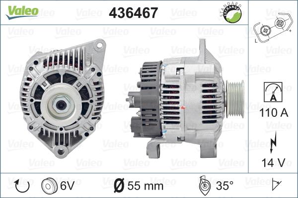 Valeo 436467 - Alternateur cwaw.fr