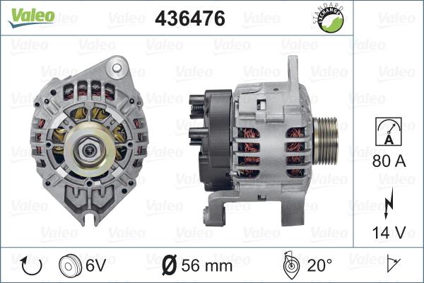 Valeo 436476 - Alternateur cwaw.fr