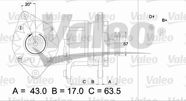 Valeo 436587 - Alternateur cwaw.fr