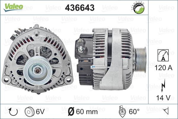 Valeo 436643 - Alternateur cwaw.fr