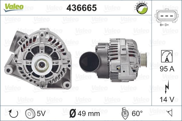 Valeo 436665 - Alternateur cwaw.fr